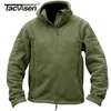 Tacvasen Vinter Airsoft Militärjacka Men Fleece Tactical Jacket Thermal Hooded Jacket Coat Höst OuterWear Mens kläder 3XL 210927