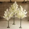Decorative Flowers & Wreaths 1.5M Height White PInk Cherry Tree Simulation Fake Peach Wishing Trees For Home Decor And Wedding Centerpieces