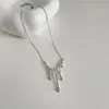 Sautoirs à la mode rétro bohème titane acier gouttelettes d'eau fondu clavicule chaîne colliers pendentifs pour femmes accessoires bijoux Morr22