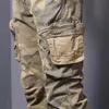 Mäns byxor höst joggare mode slim passform camouflage cargo män casual harem byxor vintage streetwear taktiska kläder