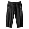 Summer Men Ice Silks Casual Pants Ultra-Thin Sports Quick-Drying Breathable Air-Conditioned Large Size For 210714