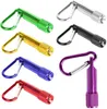 Mini LED-ficklampa nyckelringar Portable Carabiner Night Walking Torch Lighting för hem och utomhusaktiviteter