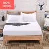 Lençóis conjuntos 100% algodão cama equipada colchão capa quatro cantos com banda elástica fit roupa de cor sólida cobre atacado42