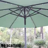 HyzthStore 2M Parasol Patio Sunshade Parasol Cover na dziedziniec basen plaża Pergola Wodoodporna na zewnątrz baldachim ogród sun5149060