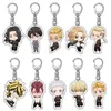 6/8/9/10/22PCS Tokyo Revengers Anime Keychain Manjiro Ken Takemichi Hinata Atsushi Chibi Kawaii Bag Pendant Fans Collection Prop G1019