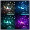 Led Starry Sky Lamp Romantic Starlight Projection Lights Children's Bedroom StarrySky Projector Atmosphere Gift Night Light