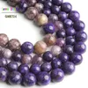 8/10mm Nature Charoite Entretoise en vrac pour bijoux Bracelet DIY Bracelet 15inches Beads Strand Strand