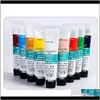 Salão Saúde Beleza Gota entrega 2021 12 pcs Pacote Arte 3D Prego Pintura Gel Acrílico Gelpolish Pigment Color Color Set Wu0uv