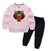 Set di abbigliamento toddle baby rotond a collo lungo pantaloni designer per bambini vestiti per bambini e ragazze cartone animato a due anni7868509