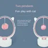 HJOY CAT TOY TOY Автоматический электрический тизер укусить перо шарики смешные тумблеры умные качели интерактивные тренировочные игрушки 2111122