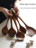 Cucchiai Utensili da cucina in teak, Pentola antiaderente per la casa, Pala da cucina, Cucchiaio per riso per friggere, Cucchiaio per scolare la zuppa