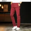 Spring Autumn Harajuku New Khaki Black Pants Men Classic Basic Trousers Cotton Trousers High Quality Male Bottoms 2938 210412