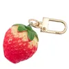 Designer fraise porte-clés fête faveur filles femmes mignon créatif Simulation nourriture fée sac pendentif serrure porte-clés DD095