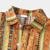 Camisas listradas Homens Verão Oversize Casual Mens Aloha Camisa Férias de Praia Hawaiian Camisas Luxury Imprimir Chemise Home 210524