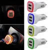 5V 2.1A LED -dubbla USB -billaddare Telefoning￥ng 12V 24V Power Adapter Universal fordons mobiltelefonladdare f￶r iPhone Samsung Xiaomi Huawei LG