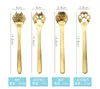 Cute Dog Paw Spoon Stainless Steel Dinnerware Cartoon Cat Claw Golden Tableware Dinner Decorations Coffee Tea Spoons3456176