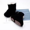 Gli ultimi stivaletti Bebe Snowfield tengono al caldo stivali di cotone con nappe in peluche ispessito scarpe da primo camminatore bottino da neve invernale per bambina