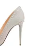 Domande Designer Dress Shoes High Heels Womens Luxurys Genuine Pompe in pelle Lady Sandals Rivet di nozze Piattaforma GlobalKidsshoes