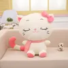 Scarf big face cat plush toy dolls children girl gift cute sleeping pillow for Kids Birthday Valentine's Day present