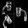 DHL !!! Beracky Full Weld Round Bottom Splash Guard Rökning Quartz Banger med 2 st Spinning / Tourbillon Hål 25mmod Beveled Edge Seamless Nails för glas vatten Bongs