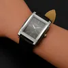 ساعة Wristwatches Womage Leather Band Montre Femme 2021 Fashion Rectled Quartz Women's Clock Ladies Watch Watch2455