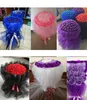 Décorations de mariage 5 ans / lot Sheer Crystal Organza Tulle Roll Tissu pour la fête de mariage Décoration Organza Chaise Sashes Largeur 45cm