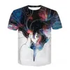 Men's T-Shirts 2021 Summer 3D Short Sleeve T-Shirt Anime Punk Gothic Effect Interesting Top