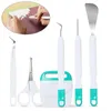 Profesjonalne zestawy narzędzi do ręki 6pcs dla producenta Cricut Silhouette DIY Screing Scraper Pincete Spatule Zestawy do chwastów rzemieślnicze narzędzia winylowe S296Y