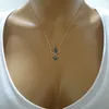 Kärlek Trendig 925 Silver Turkiska Smycken Zircon Fashion Sailor Heart Necklace för Kvinnor Alla hjärtans dag Lyxig designer