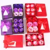 Künstliche gefälschte Blumen-Geschenkbox, Rosenduft, Badeseife, Blumen-Set, Valentinstag, Erntedankfest, Muttertagsgeschenk, Hochzeit, Weihnachten, Party-Dekoration