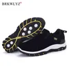 Men's Walking Shoes Slip-On Comfortable Anti-slip Sneakers Footwear Breathable Big Size 39-48 H1125