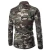 Ternos masculinos camuflagem blazer outono marca um botão masculino fino ajuste turn-down colarinho masculino terno jaqueta casual casacos blazers