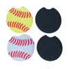 18style Baseball Softball Design Néoprène Car Coasters Party Favor Cup Holder pour Mugs Mat Contrast Home