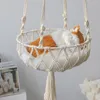 Katze Betten Möbel Atmungsaktive Hänge Hängende Korb Baumwolle Linie Blumentopf Obst Haustier Swing Net Bag Geschenk Wohnkultur