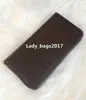 Designer Damen Geldbörsen Single Zipper Bag Lange Geldbörse Lady Clutch Damen Herren Geldbörse Karten Münzen Geldbörsen Leder Kartenhalter Tasche Tragetaschen 60017