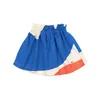 Girls' Casual Short Skirt 2021SS Spring and Summer BC Children's Cute Color Matching Graffiti Print Long Skirt 210331