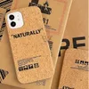 Étuis de téléphone antichoc à Dissipation thermique pour iPhone 11 12 13 Pro MAX bois de liège naturel été 2022 nouvel étui de protection