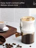 Ręczna młynka do kawy z regulowanym ceramicznym burr do espresso, prasa francuska, turecka zaparzała narzędzie młyna kuchenna XBJK2104