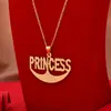 Örhängen halsband Dubai Gold Color Letter Pringces smyckesuppsättningar för kvinnor afrikanska bröllop hängande smycken set engagemang gåvor5666335