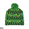 LED chapeau de noël pull bonnet Santa Elk éclairer bonnet tricoté faveur de fête pour les enfants noël 2021 nouvel an décorations 8478116