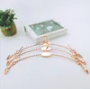 250pcs Rose Gold Metal Kläderhängare med tygklippklipp Bra Underkläder Underkläder Panties Torka Rack Hängare