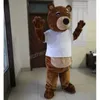 Cadılar bayramı Kahverengi Teddy Bear Maskot Kostüm Yüksek Kalite Özelleştirmek Karikatür Anime Tema Karakter Unisex Yetişkinler Kıyafet Noel Karnaval Fantezi Elbise