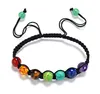 3 Size Natuursteen Handgemaakte Touw Gevlochten Beaded Charm Armbanden Party Yoga Sieraden voor Dames Mannen