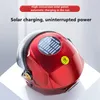 Motorcykelhjälm Solar Smart Bluetooth Locomotive Half Helmets Fan Electric Vehicle Set Off Road Motocross Motorcyklar ATV Cross 214W