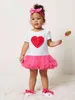 Baby Heart Pattern Contrast Mesh Modysuit zapatos diadema ella