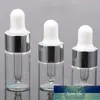 20 adet 1 ml / 2 ml / 3 ml cam amber uçucu yağ damlalık şişeleri alüminyum kapak reaktif damla göz sıvı pipet aromaterapi konteynerleri