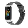 Klasyczne Płótno Paski Watchband Soft Bands Bransoletka Pasek sportowy Dla Fitbit Charge 5 Charge5 Watch Wymiana Smart Akcesoria