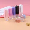 5ml gradient cor lipgloss garrafa de plástico recipientes vazios de labelo labelo tubos de brilho cílio recipiente