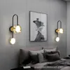 Modern Bedside LED Wall Lights Gold Living Room Aisle Sconce Surface Mount Designer Style Home Decoration Lamp