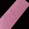 minsunbak New Feather Lace Mat Exquisite Cake Lace Silicone Decorative Mould Sugar Crafts Fondant